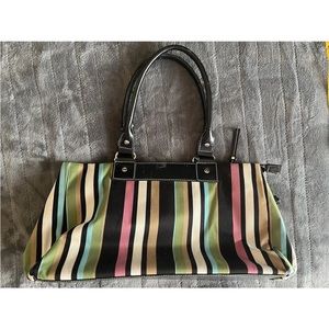 Kate Spade Colorful Striped Multicolor Handbag